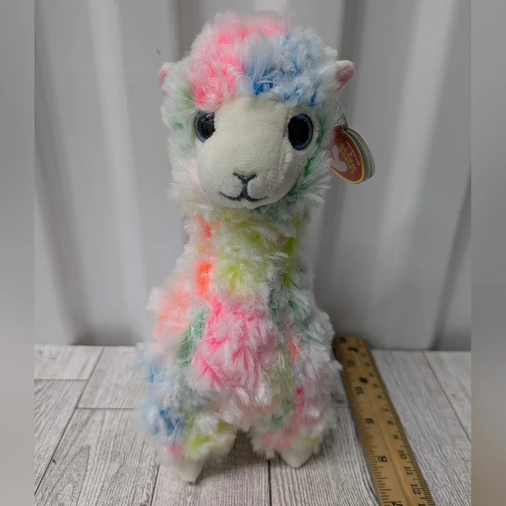 Ty Multicolor Stuffed Alpaca - Picture 2 of 6